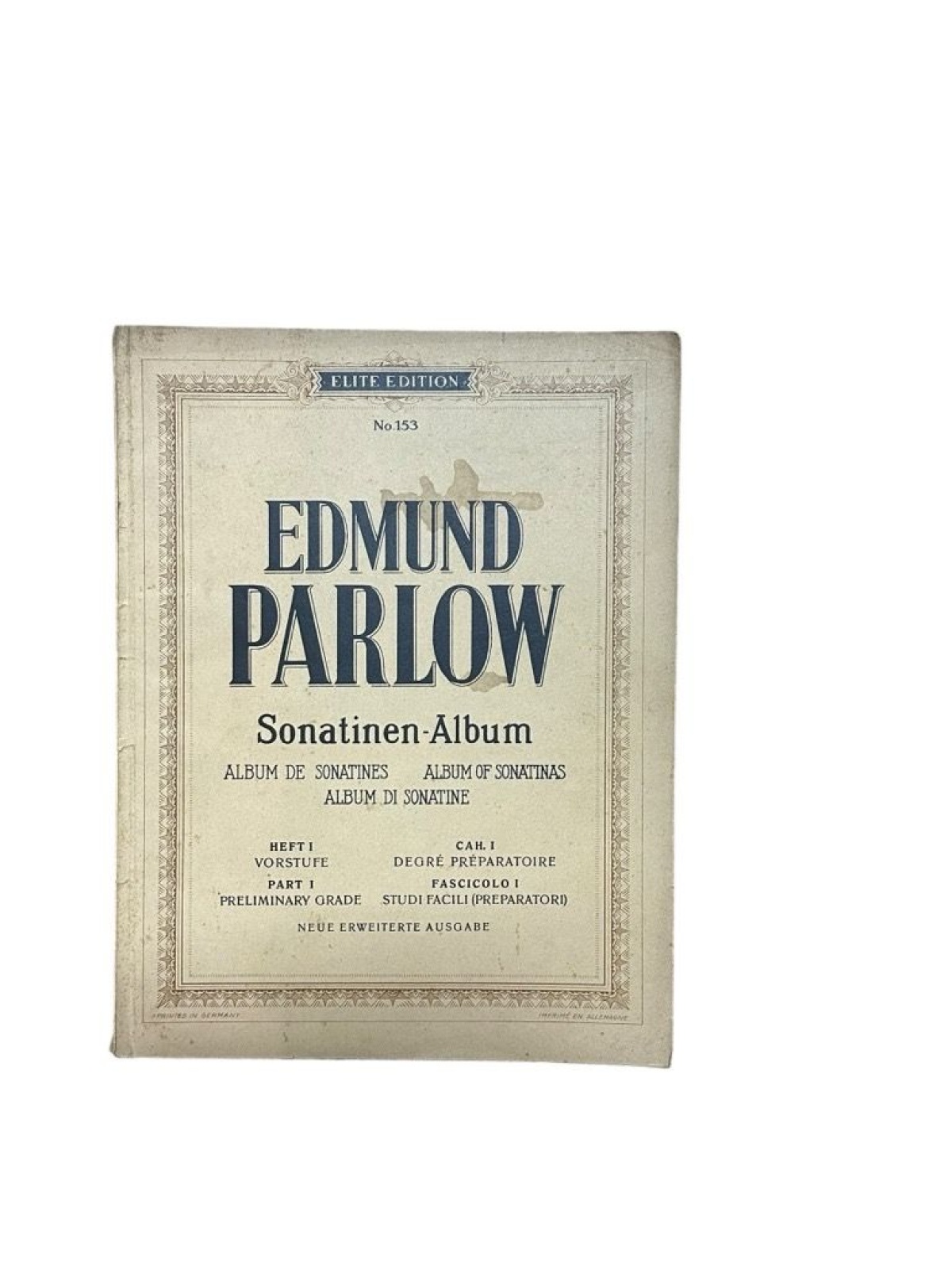 Sonatinen-Album. Sammlung beliebter Sonatinen, Rondos und Stücke Parlow, Edmund: