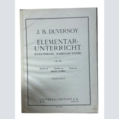 Verlag Universal Edition ELEMENTARUNTERRICHT OP 176 - arrangiert für Klavier [No