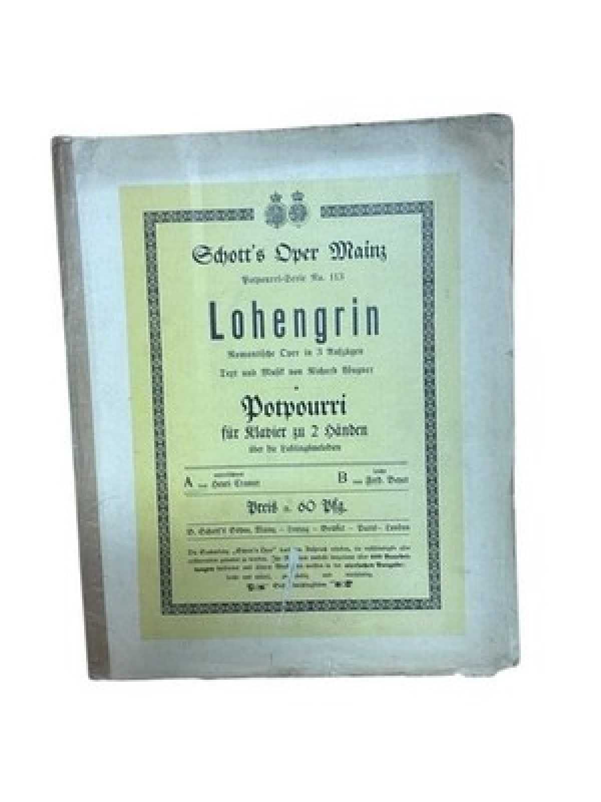 Lohengrin. Potpourri für Klavier zu 2 Händen Wagner, Richard: