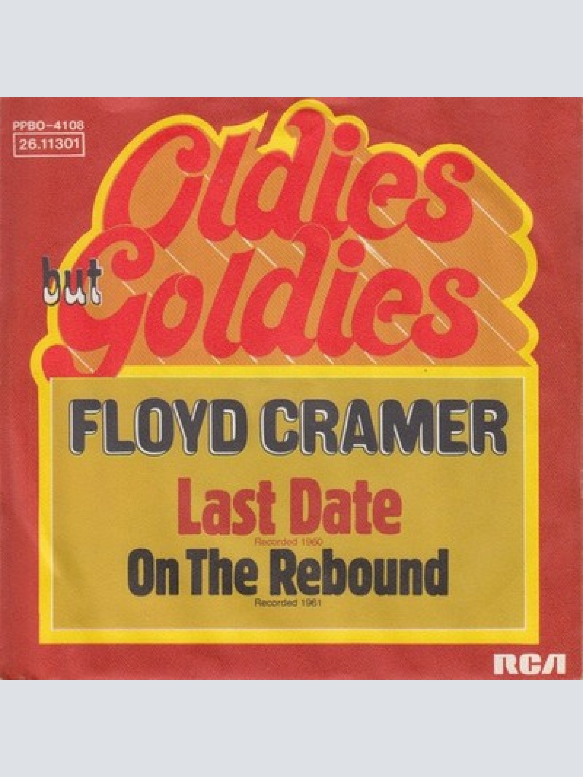 7", Mono Floyd Cramer - Last Date