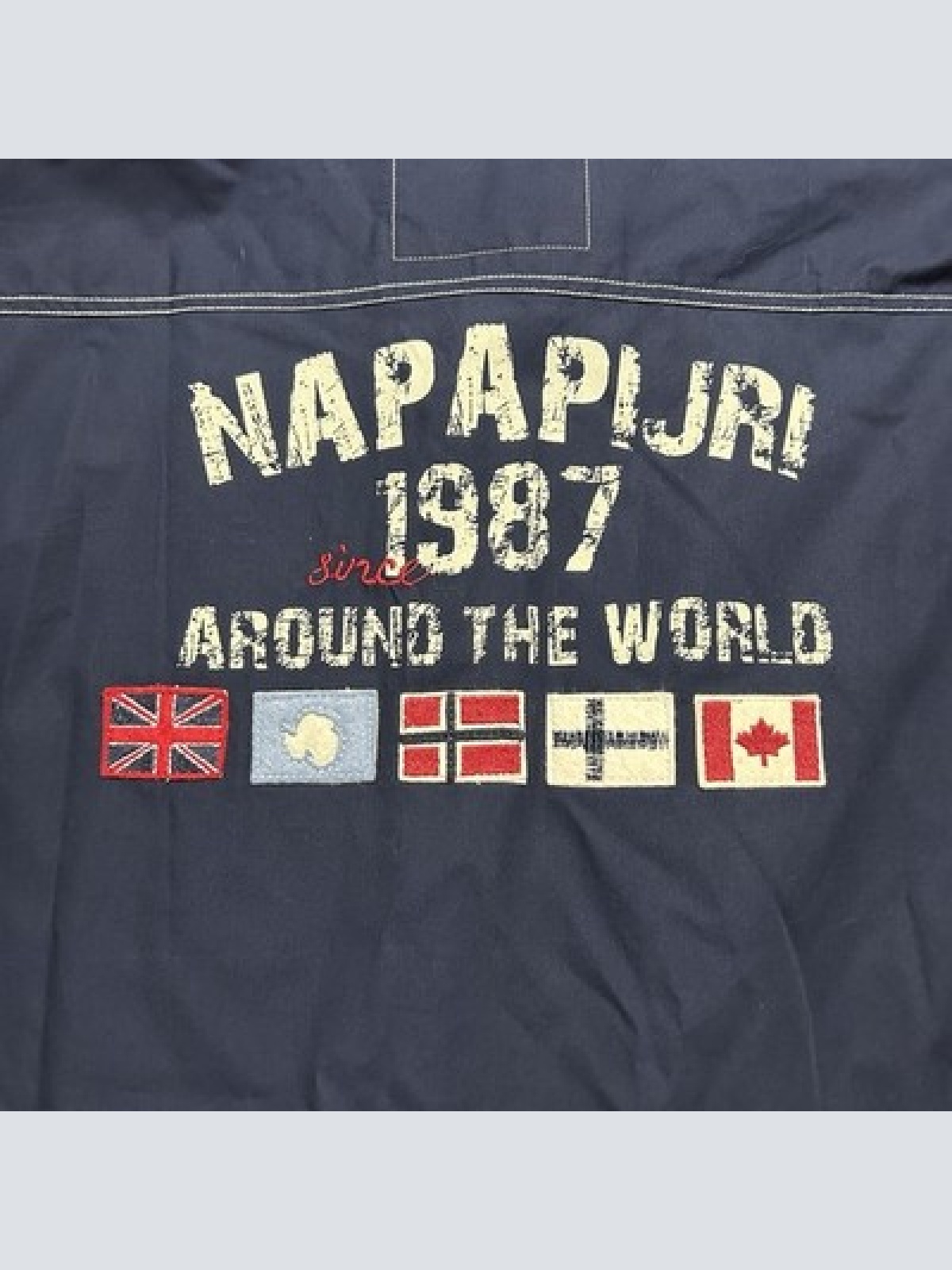 Napapijri Geographic Freizeithemd Langarm Blau Herren Größe XL Maße siehe Fotos