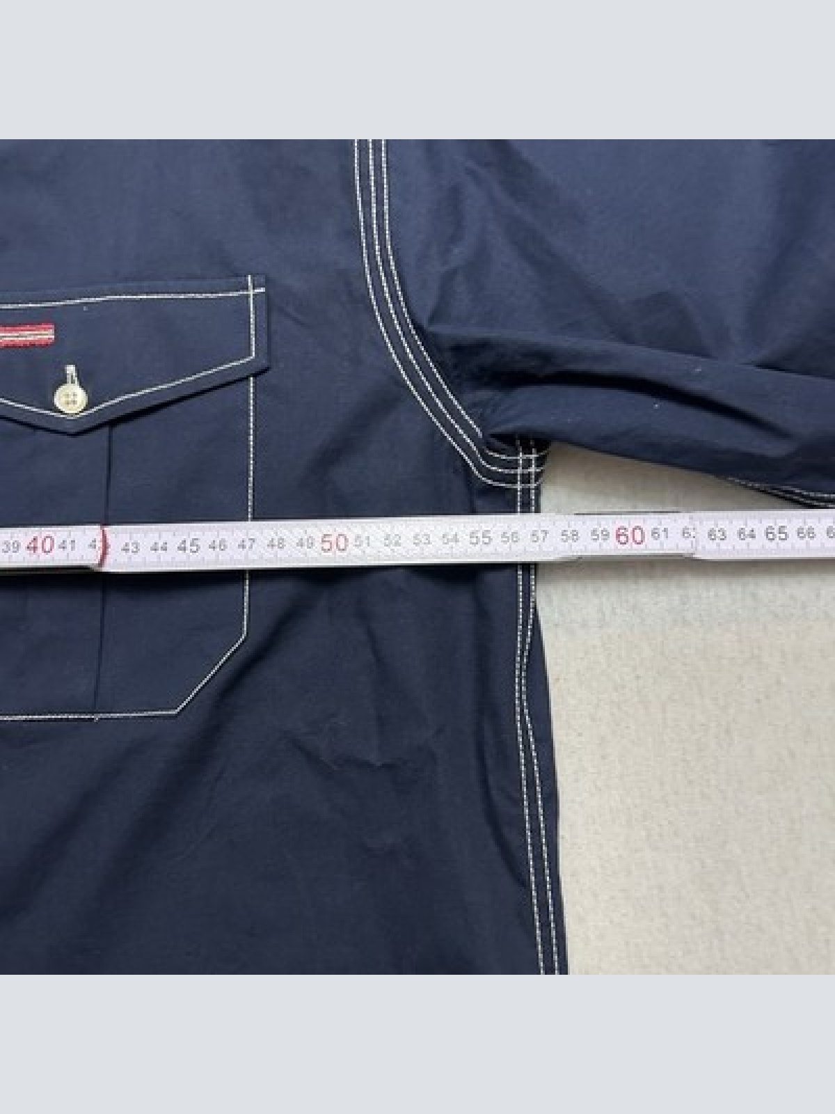 Napapijri Geographic Freizeithemd Langarm Blau Herren Größe XL Maße siehe Fotos