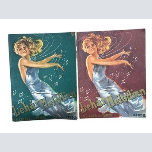 Lehár Melodien Band I und 2 Lieder und Tänze aus Werken von Franz Lehár in ungek