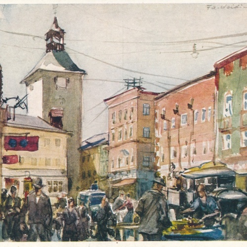 Künstler AK aus Vöcklabruck Oberösterreich Ansichtskarte (16667)