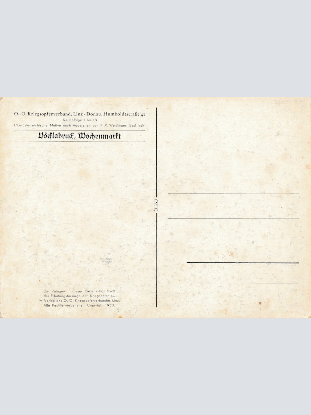 Künstler AK aus Vöcklabruck Oberösterreich Ansichtskarte (16667)