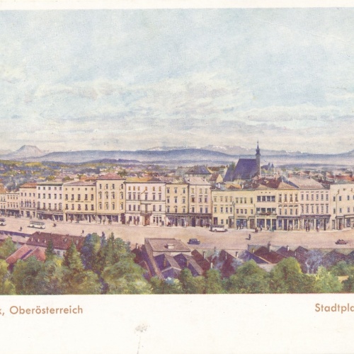 AK aus Vöcklabruck Stadtplatz Oberösterreich Ansichtskarte (16669)