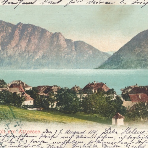 AK aus Unterach am Attersee Oberösterreich Ansichtskarte (16580)