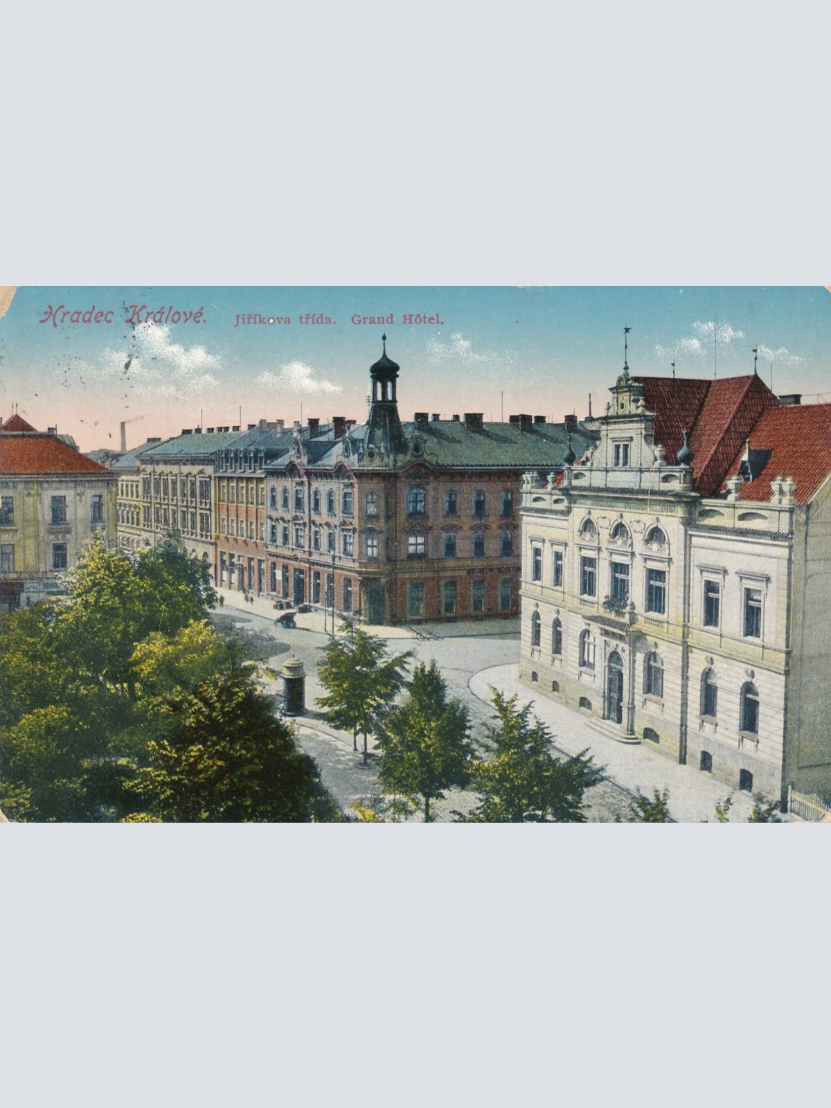 AK aus Hradec Kralove Grand Hotel Tschechoslowakei Ansichtskarte (16585)