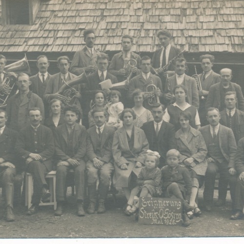 AK Annodazumals Erinnerung Streik O Gösing 1928 Ansichtskarte (16592)