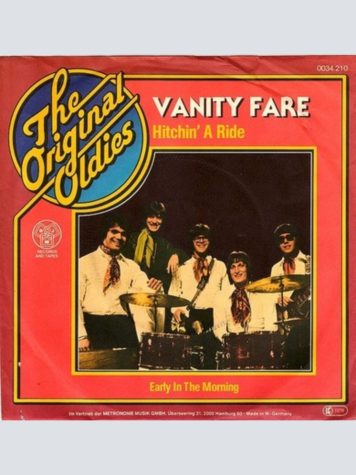 7", RE Vanity Fare - Hitchin' A Ride / Early In The Morning