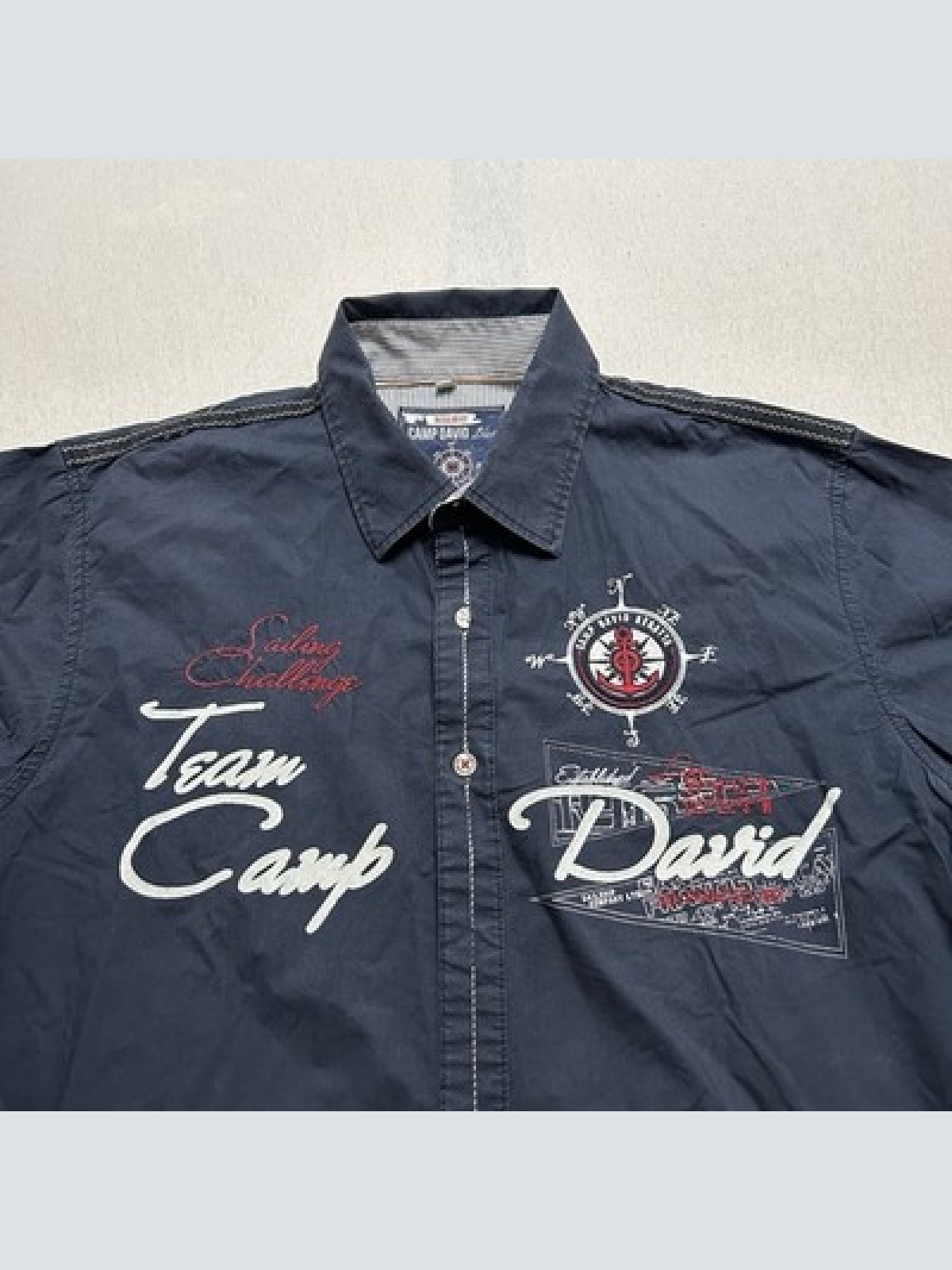 Camp David Freizeithemd Regular Fit Blau Herren Größe M Maße siehe Fotos