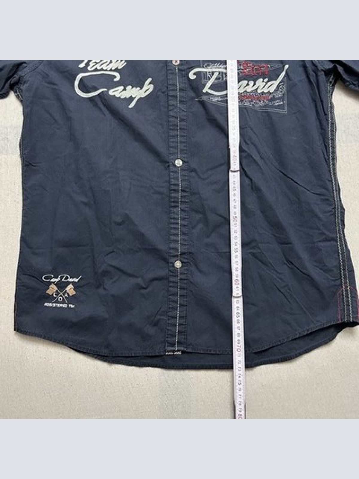 Camp David Freizeithemd Regular Fit Blau Herren Größe M Maße siehe Fotos