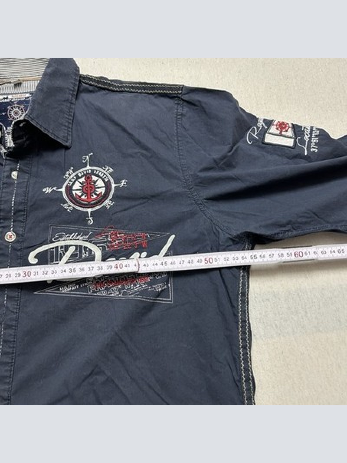 Camp David Freizeithemd Regular Fit Blau Herren Größe M Maße siehe Fotos