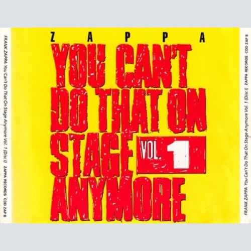 2xCD, Album, MPO Zappa* - You Can't Do That On Stage Anymore Vol. 1