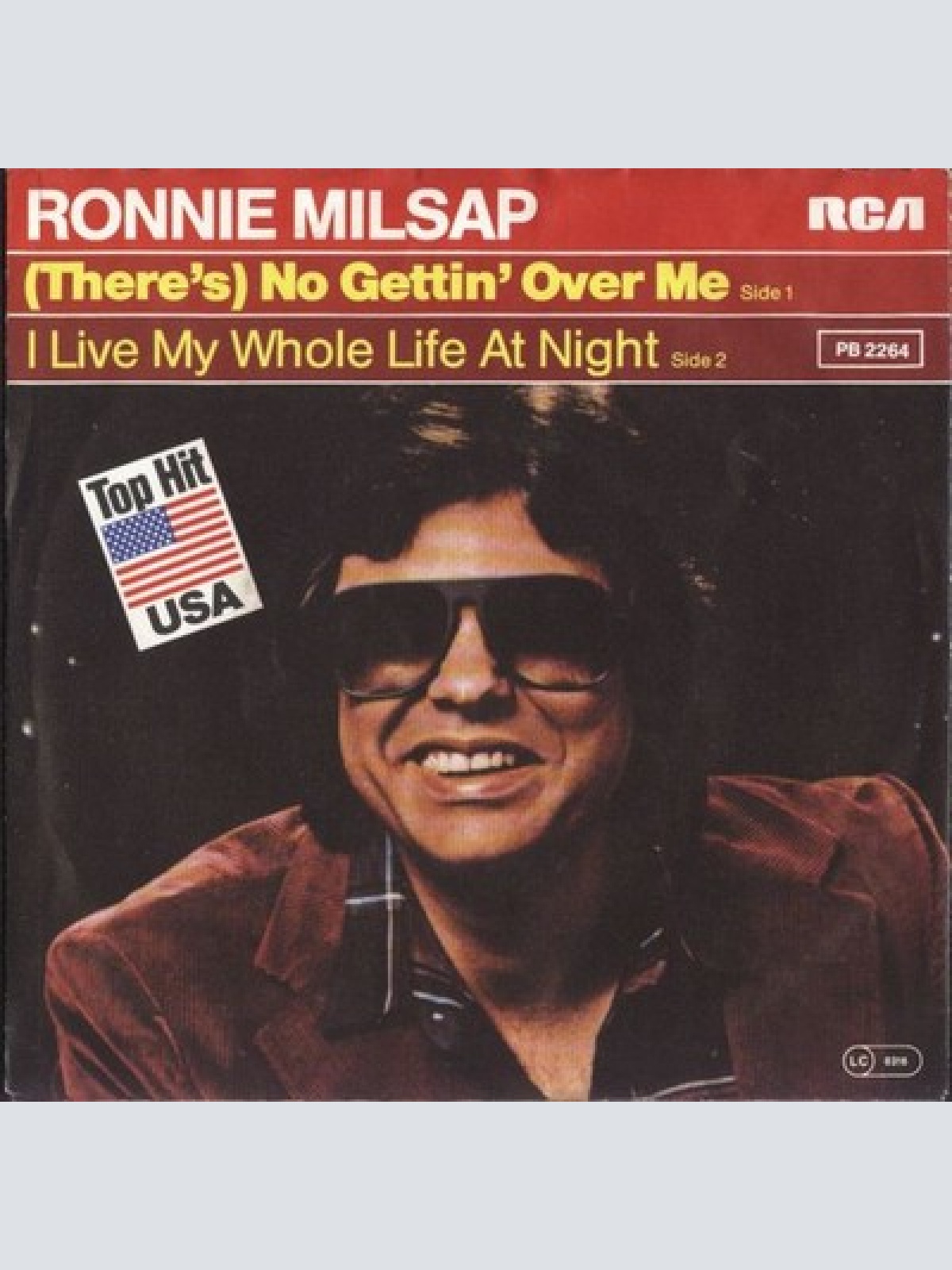 7", Single Ronnie Milsap - (There's) No Gettin' Over Me