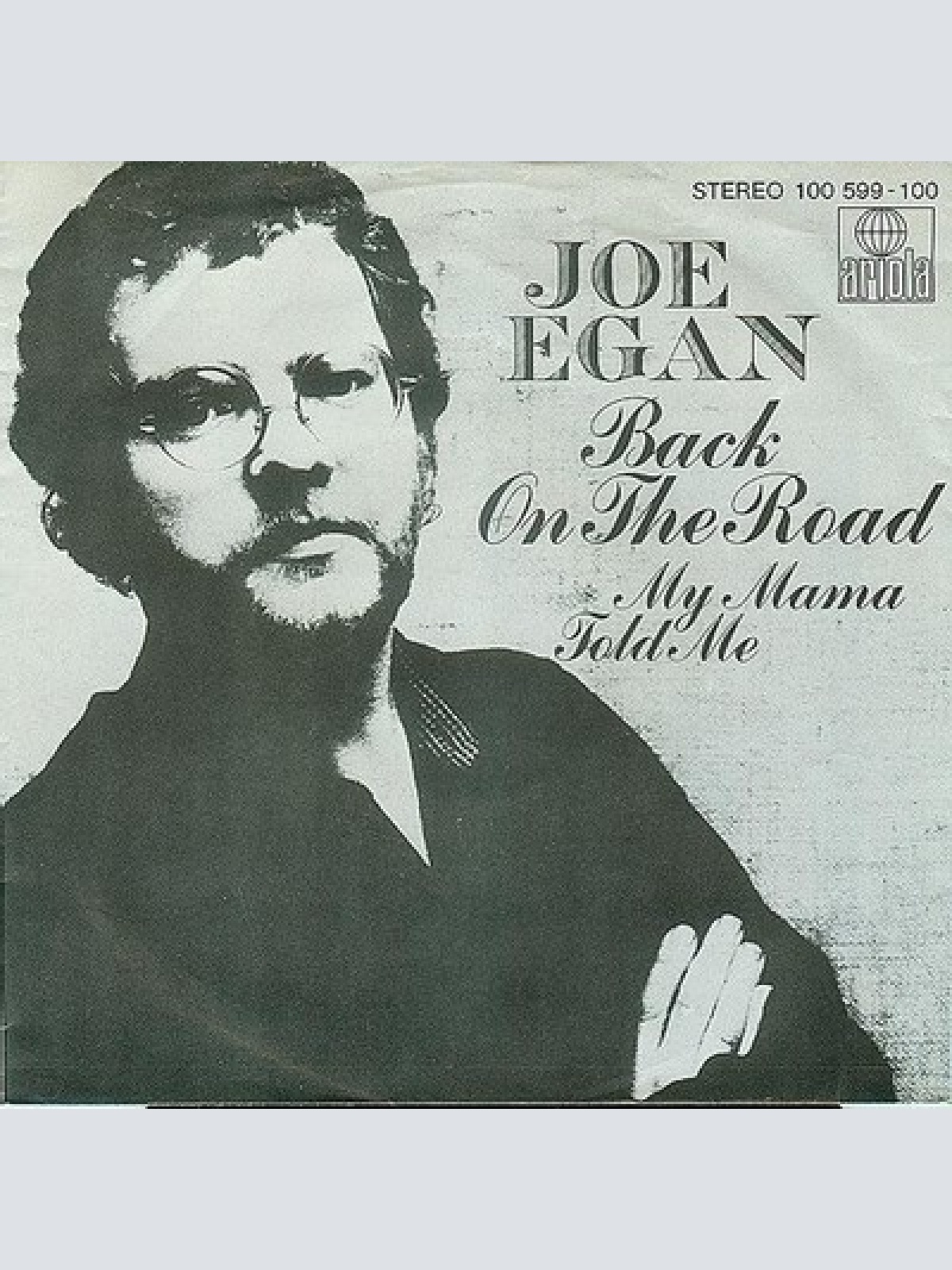 7", Single Joe Egan - Back On The Road