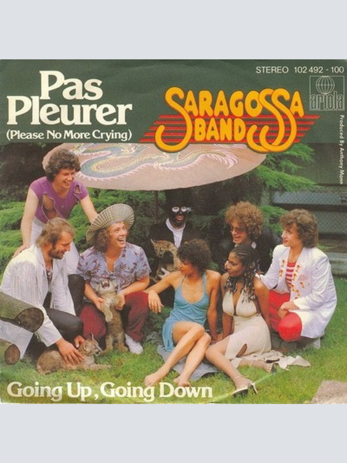 7", Single Saragossa Band - Pas Pleurer (Please No More Crying)