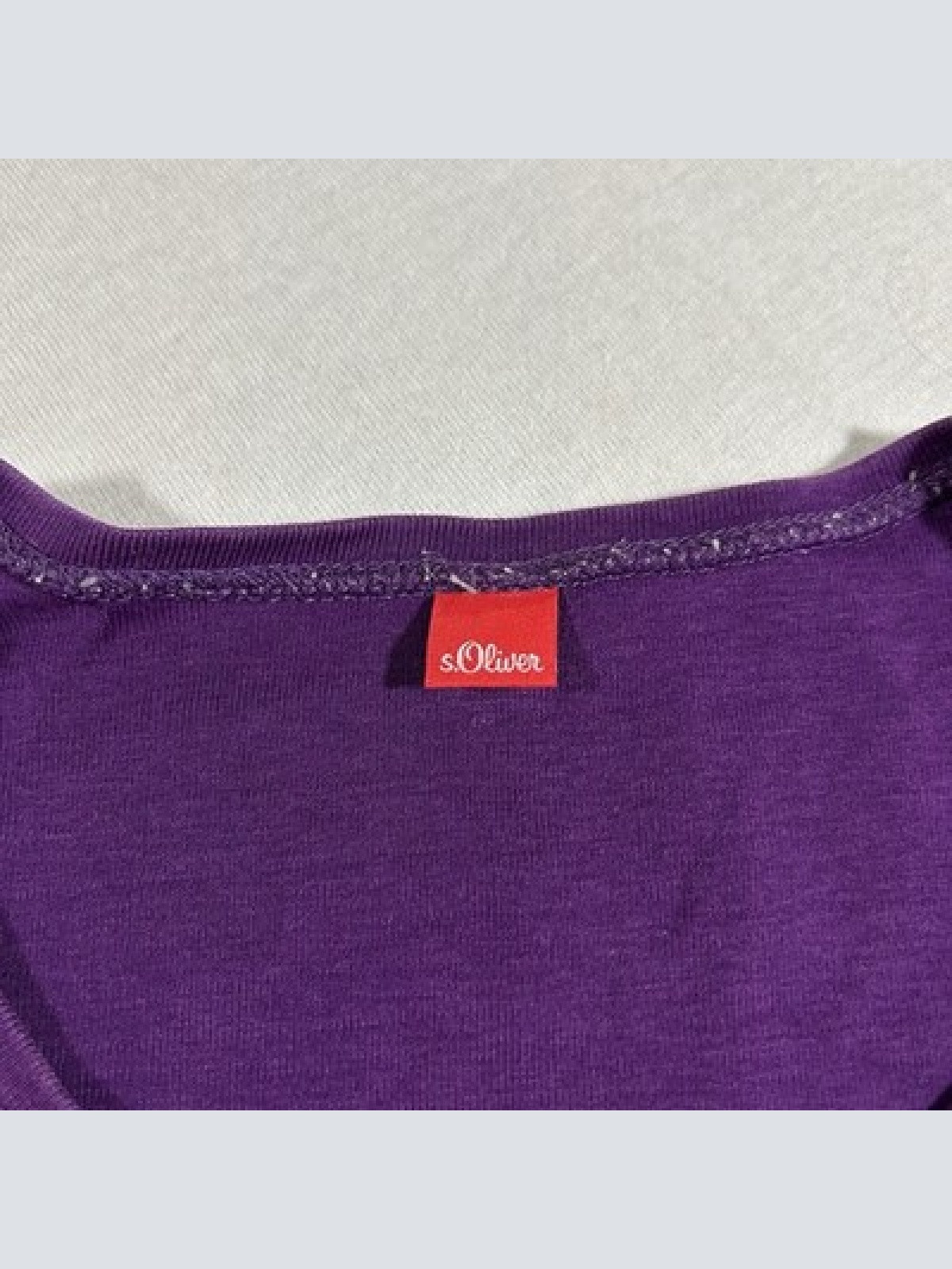 S. Oliver T-Shirt Lila Damen Größe S Maße auf Fotos