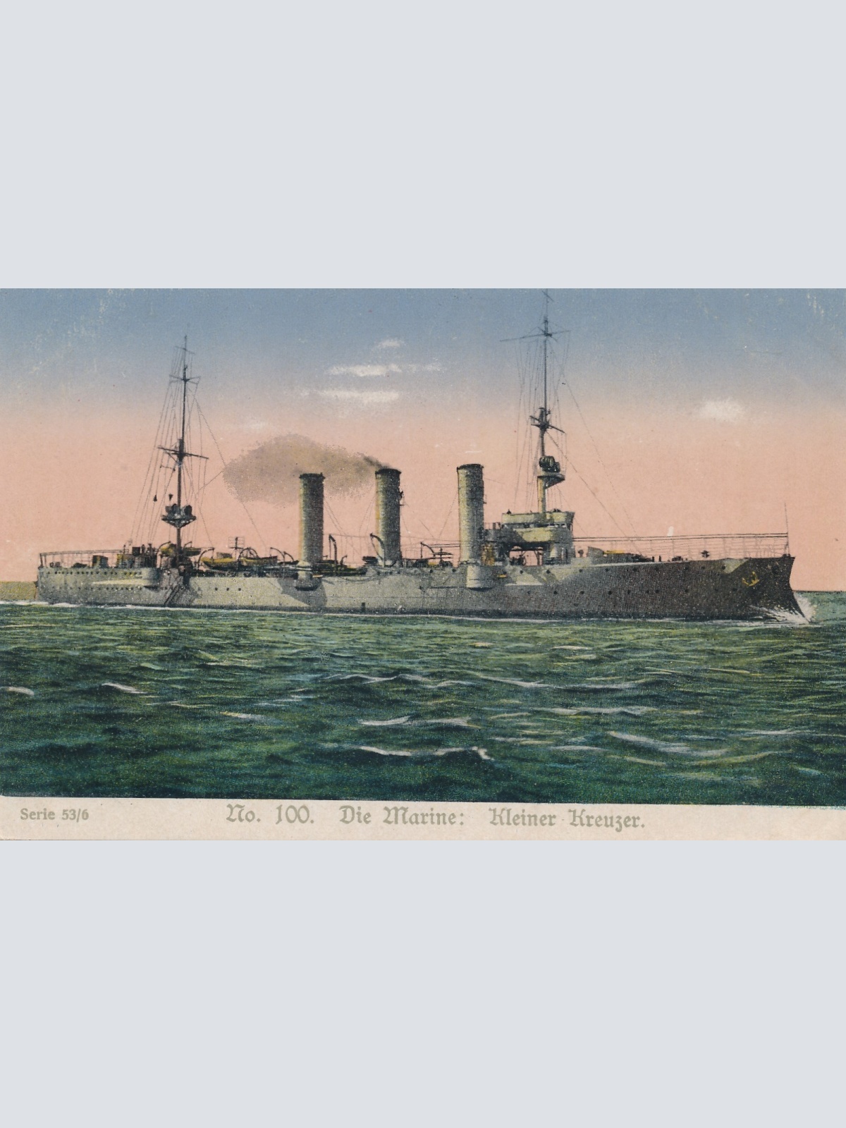 AK aus Militaria Die Marine Kleiner Kreuzer Ansichtskarte (16747)