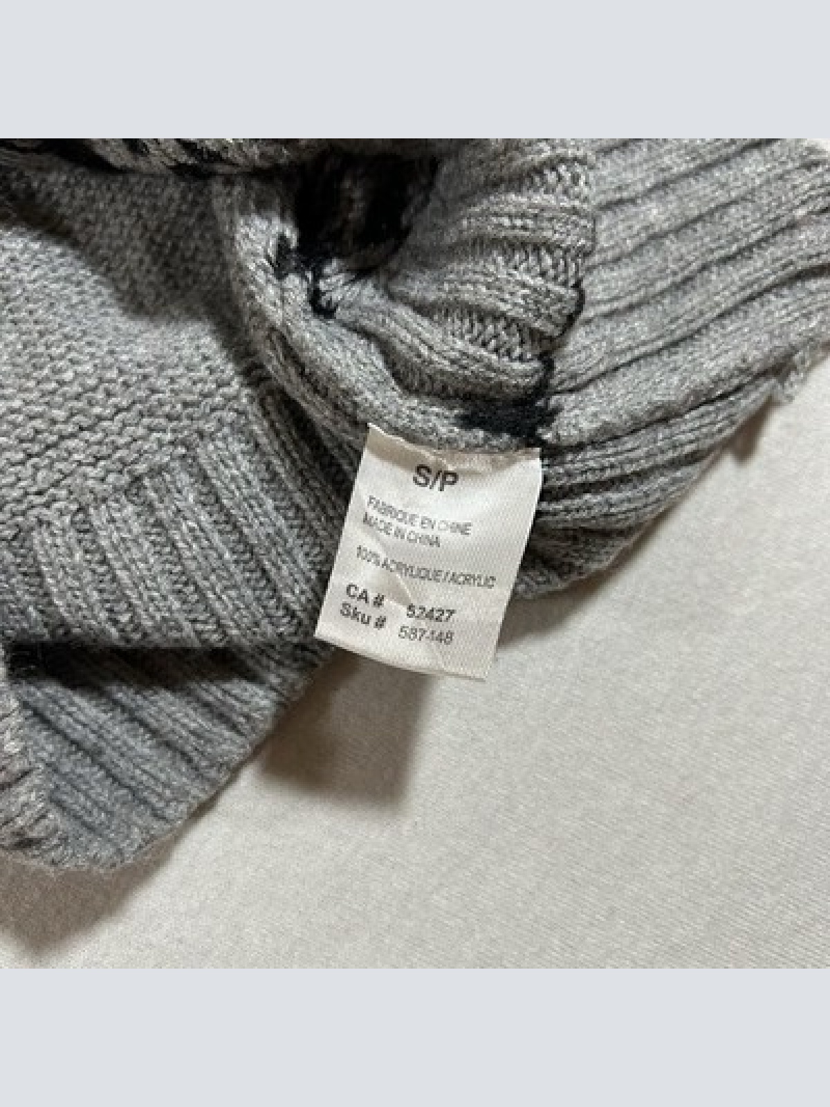 N.W.D New Women Design Rollkragenpullover Ärmellos Grau Damen Größe S Maße-Fotos