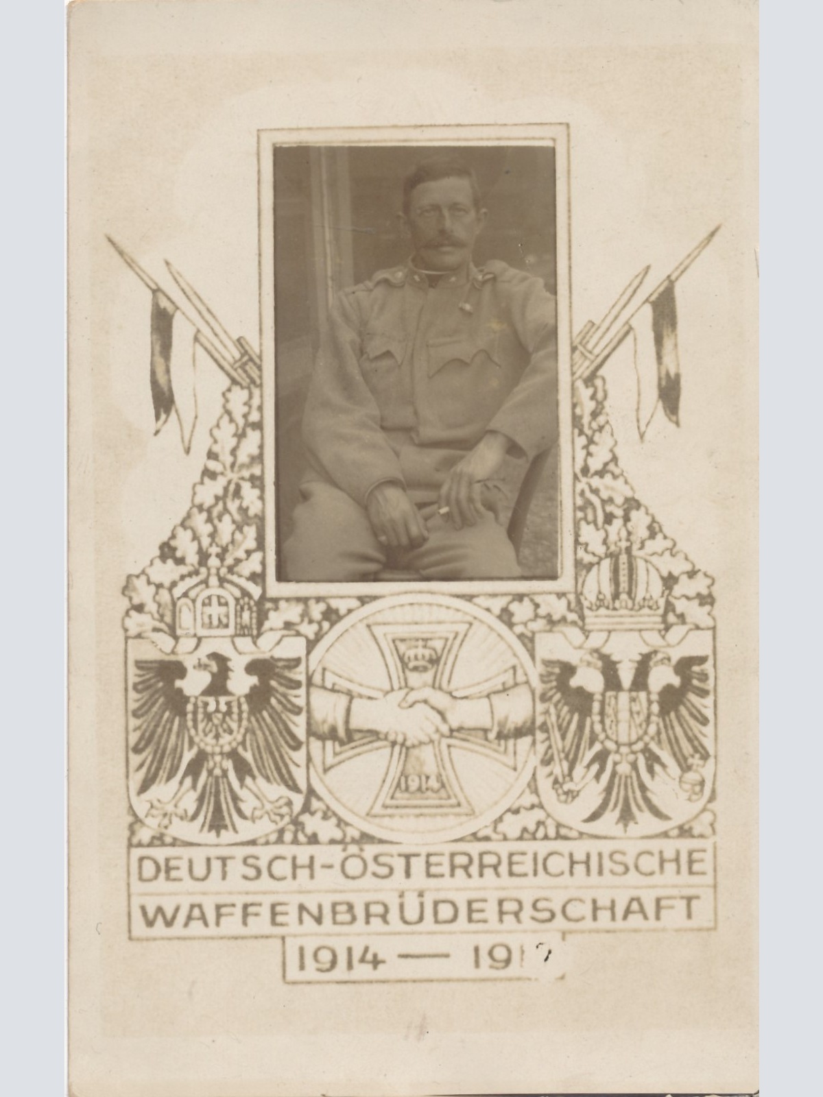 AK Militaria Deutsch Österreichische Waffenbrüder Ansichtskarte (16753)