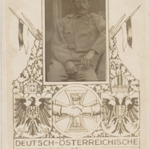 AK Militaria Deutsch Österreichische Waffenbrüder Ansichtskarte (16753)