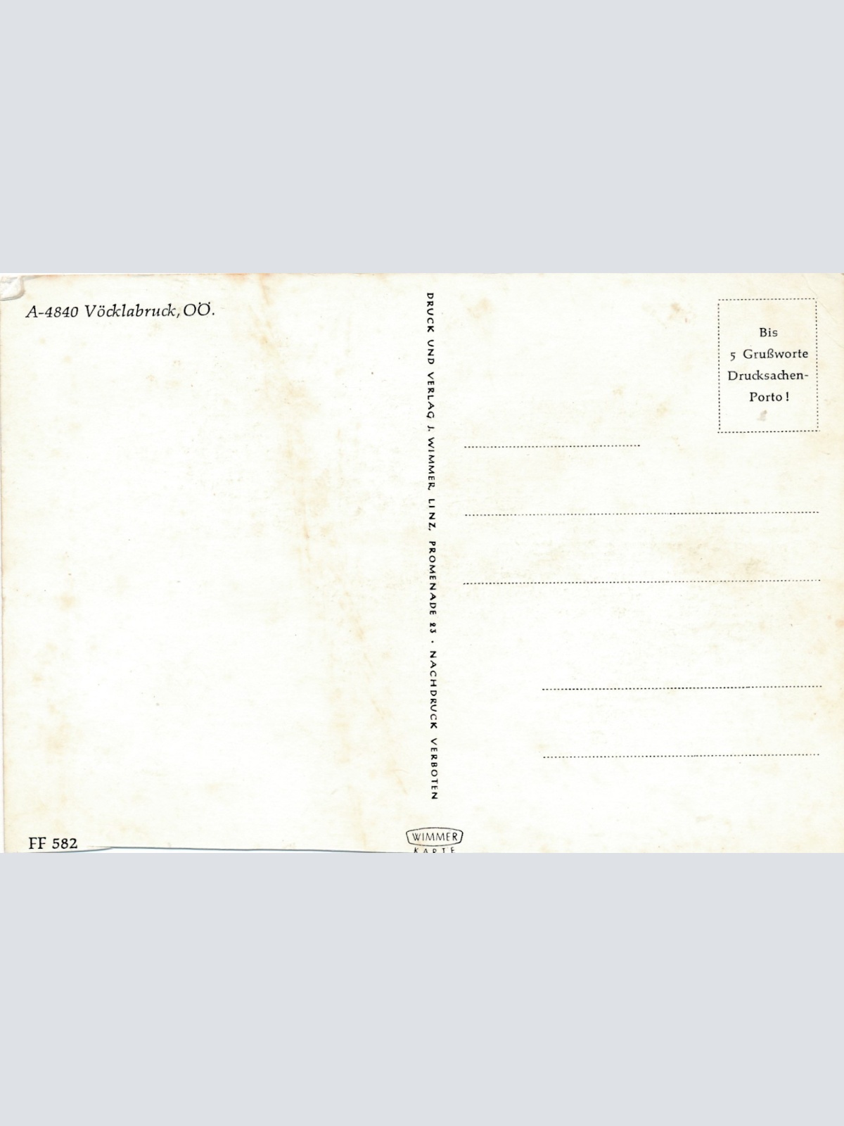 AK aus Vöcklabruck Oberösterreich Ansichtskarte (16852)