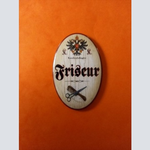 Nostalgie KuK Flaschenöffner Magnet Landesbefugter Friseur