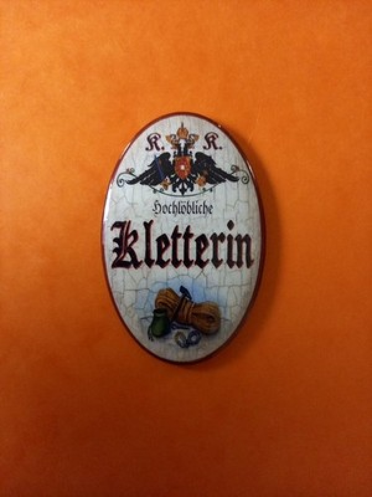 Nostalgie KuK Flaschenöffner Magnet Hochlöbliche Kletterin