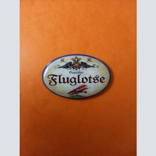 Nostalgie KuK Flaschenöffner Magnet Geprüfter Fluglotse