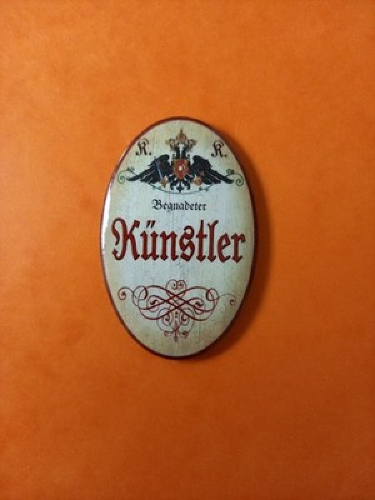Nostalgie KuK Flaschenöffner Magnet Begnadeter Künstler