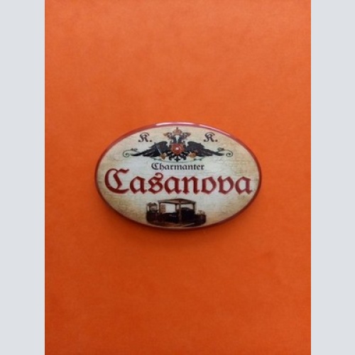 Nostalgie KuK Flaschenöffner Magnet Charmanter Casanova