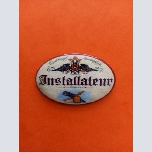 Nostalgie KuK Flaschenöffner Magnet Landesbefugter Installateur