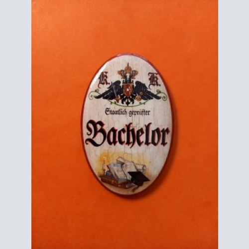 Nostalgie KuK Flaschenöffner Magnet Staatlich Geprüfter Bachelor