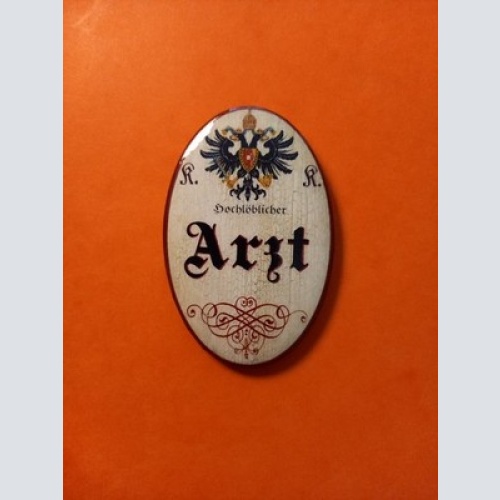 Nostalgie KuK Flaschenöffner Magnet Hochlöbliche Arzt