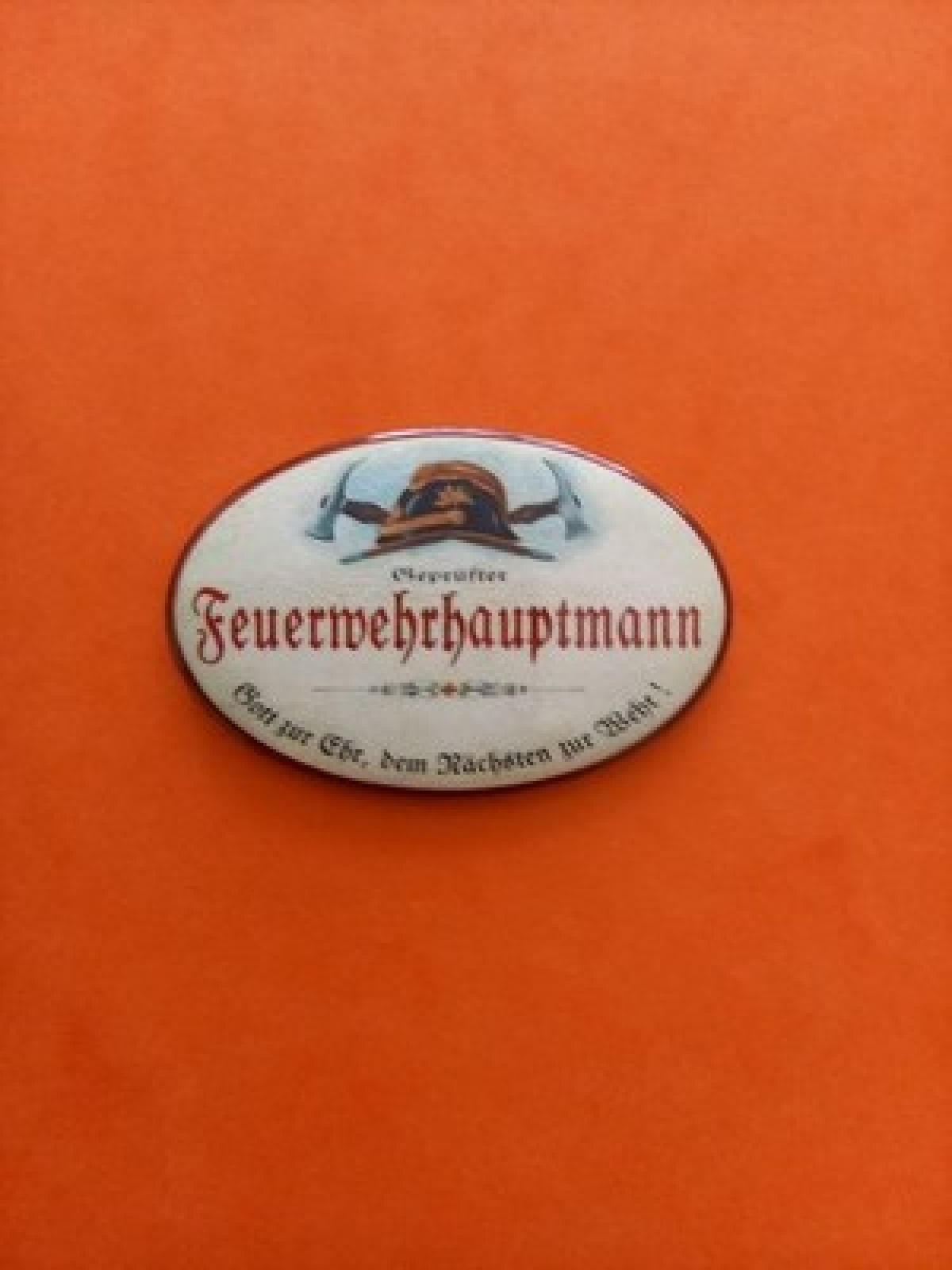 Nostalgie KuK Flaschenöffner Magnet Geprüfter Feuerwehrhauptmann Gott Zur Ehr