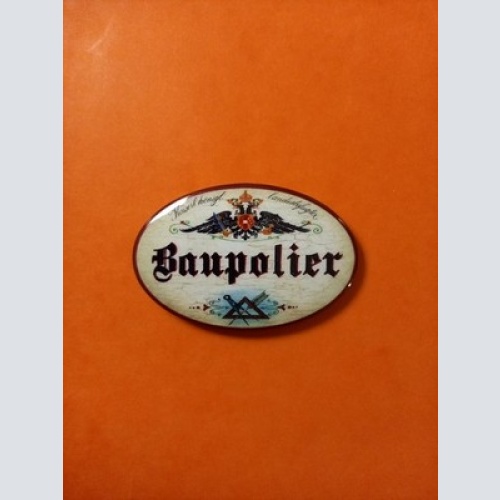 Nostalgie KuK Flaschenöffner Magnet Landesbefugter Baupolier