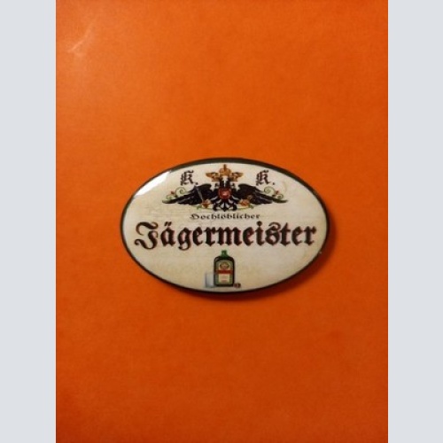 Nostalgie KuK Flaschenöffner Magnet Hochlöblicher Jägermeister