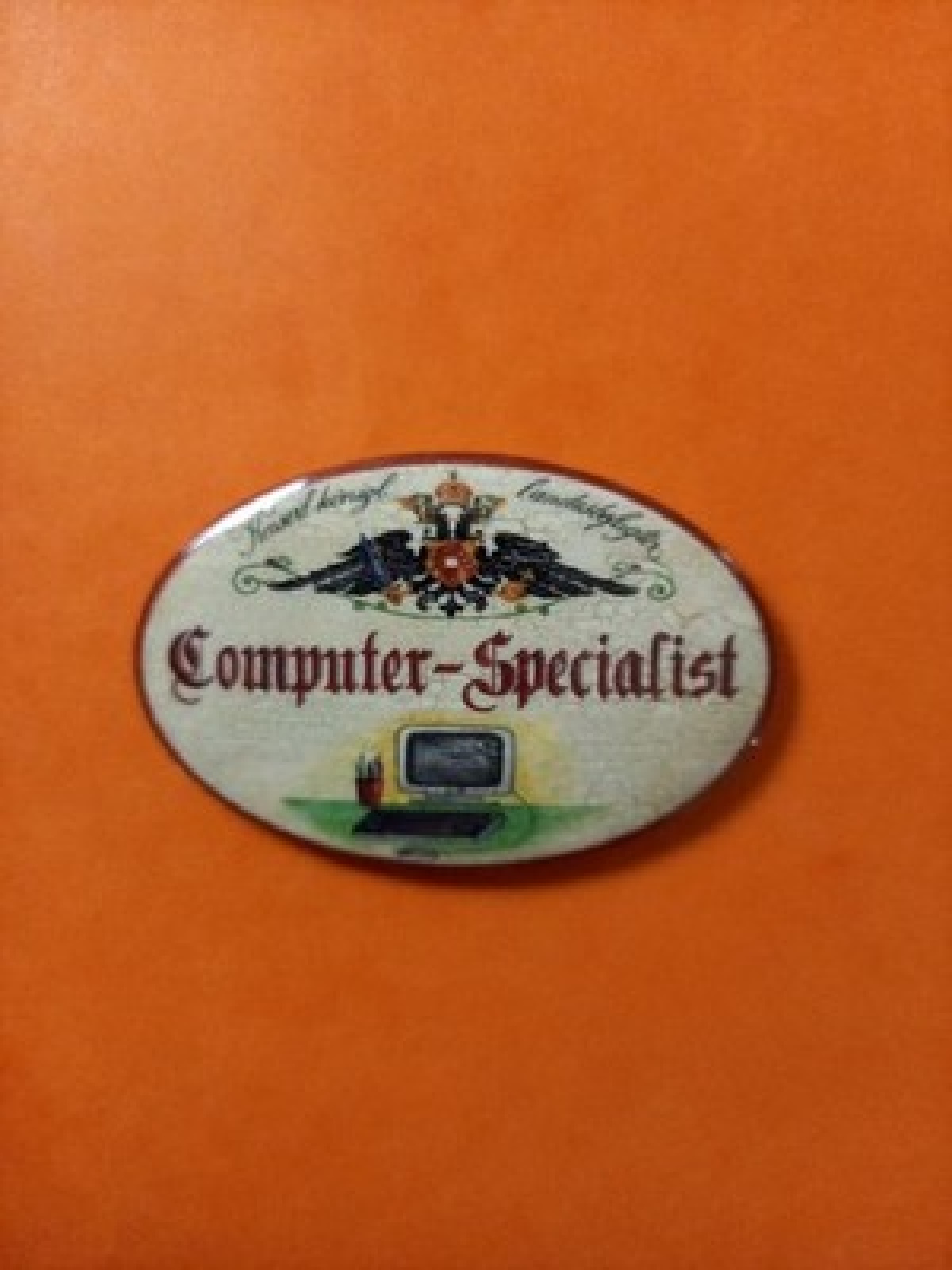 Nostalgie KuK Flaschenöffner Magnet Landesbefugter Computer Spezialist