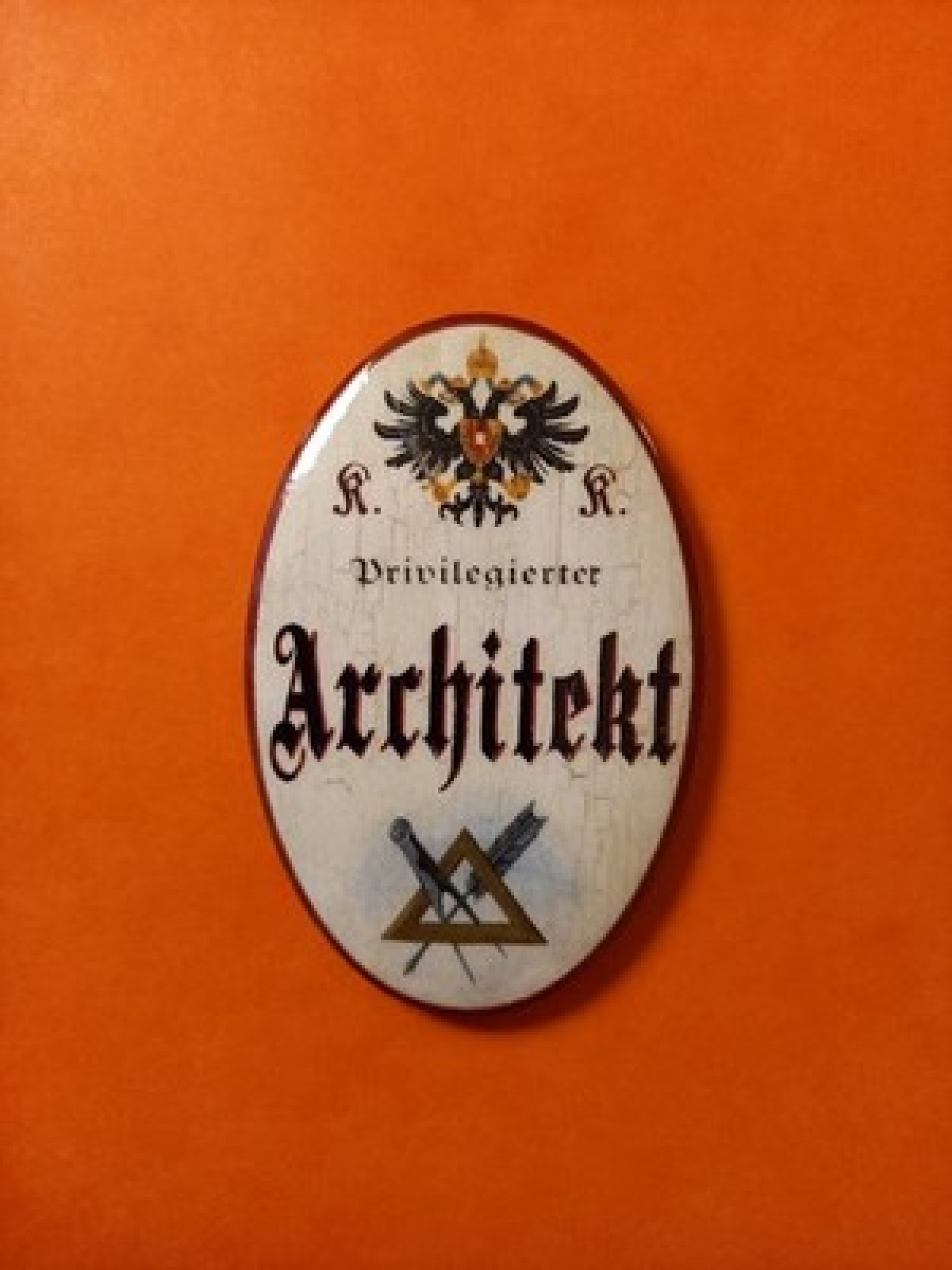 Nostalgie KuK Flaschenöffner Magnet Privilegierter Architekt