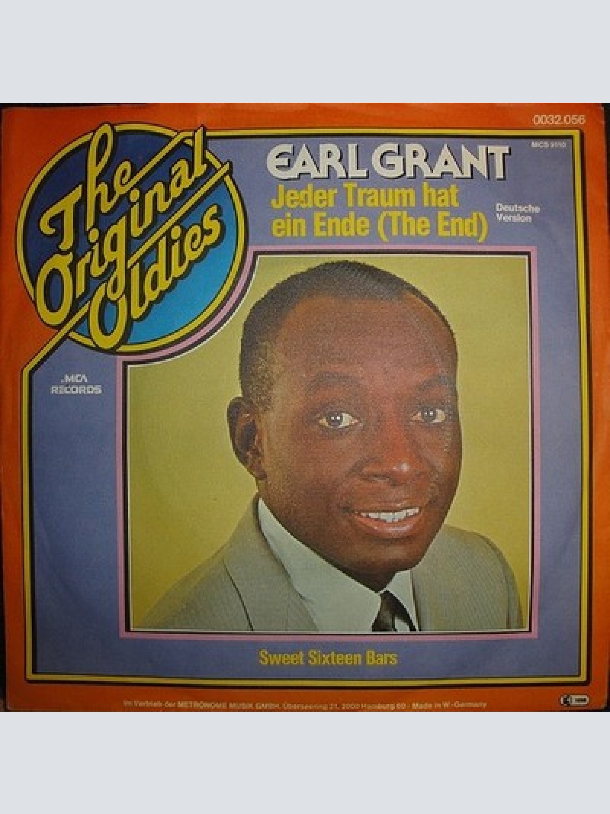 7", Single, RE Earl Grant - Jeder Traum Hat Ein Ende (The End)