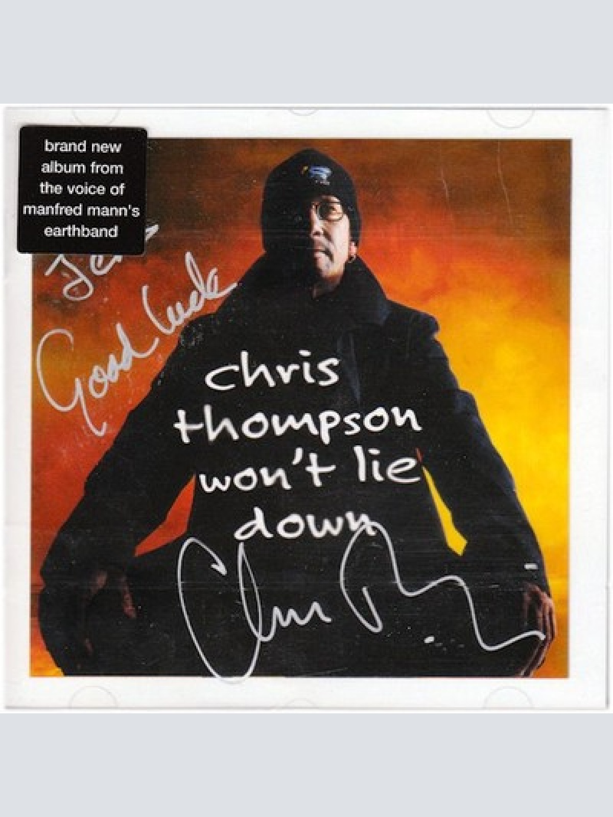 CD, Album Chris Thompson - Won't Lie Down
