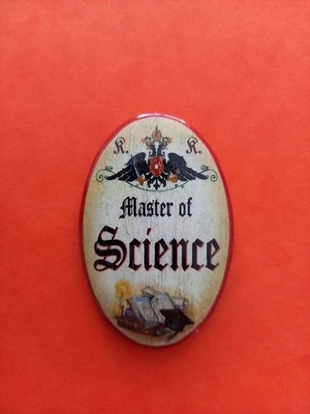 Nostalgie KuK Flaschenöffner Magnet Master Of Science