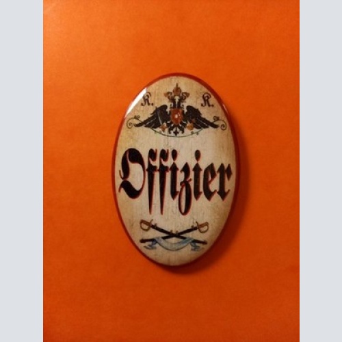 Nostalgie KuK Flaschenöffner Magnet Offizier