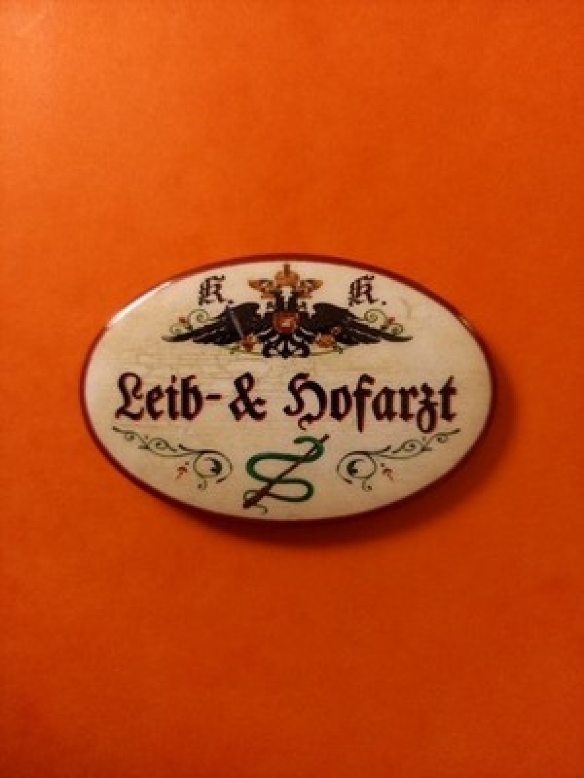 Nostalgie KuK Flaschenöffner Magnet Leib & Hofarzt