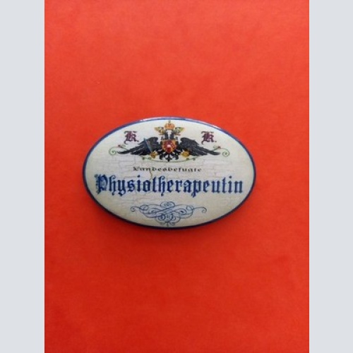 Nostalgie KuK Flaschenöffner Magnet Landesbefugte Physiotherapeutin