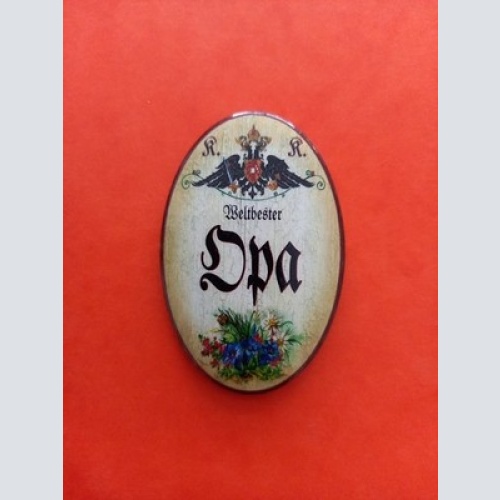 Nostalgie KuK Flaschenöffner Magnet Weltbester Opa