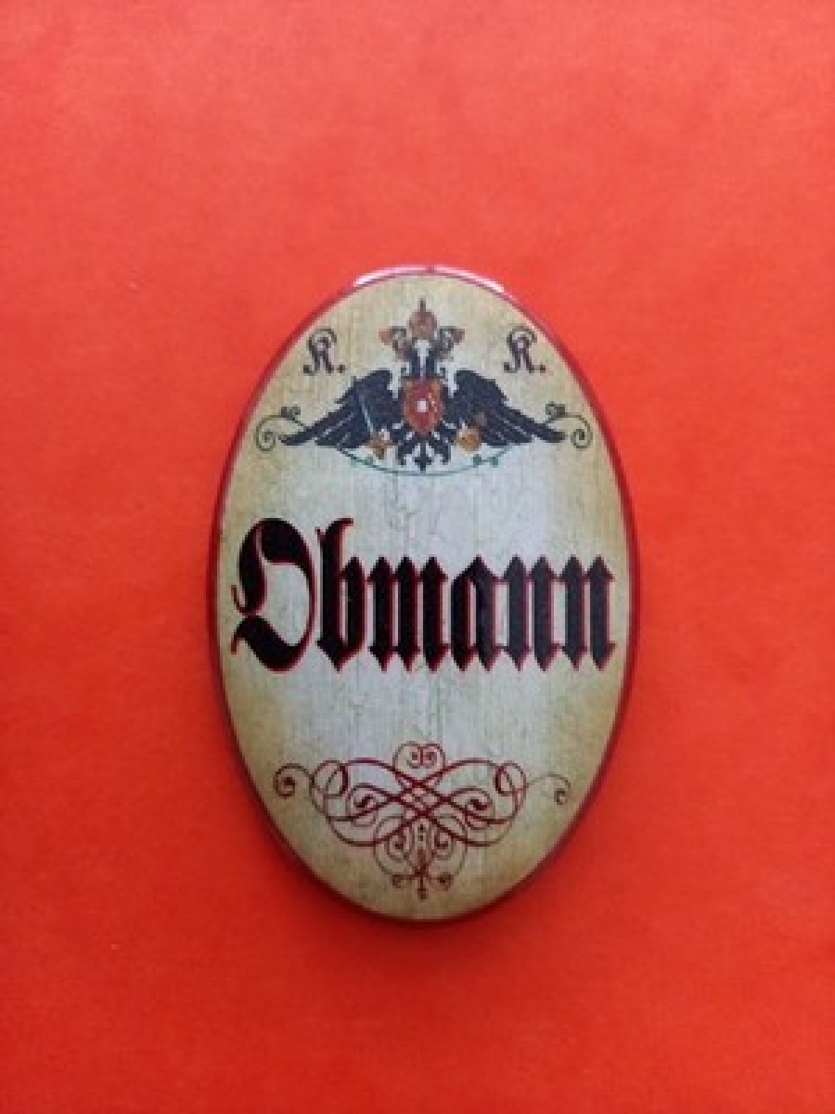 Nostalgie KuK Flaschenöffner Magnet Obmann