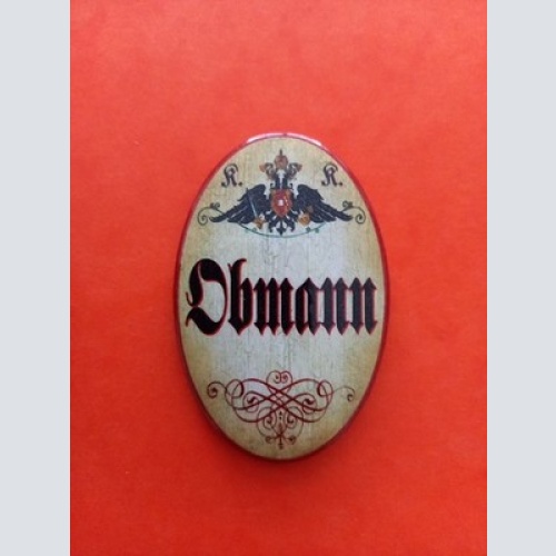 Nostalgie KuK Flaschenöffner Magnet Obmann