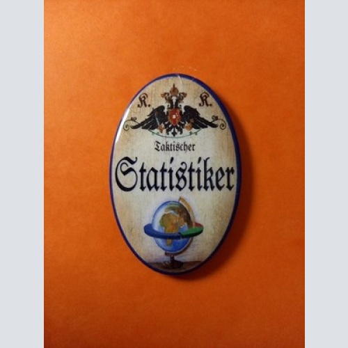 Nostalgie KuK Flaschenöffner Magnet Taktischer Statistiker